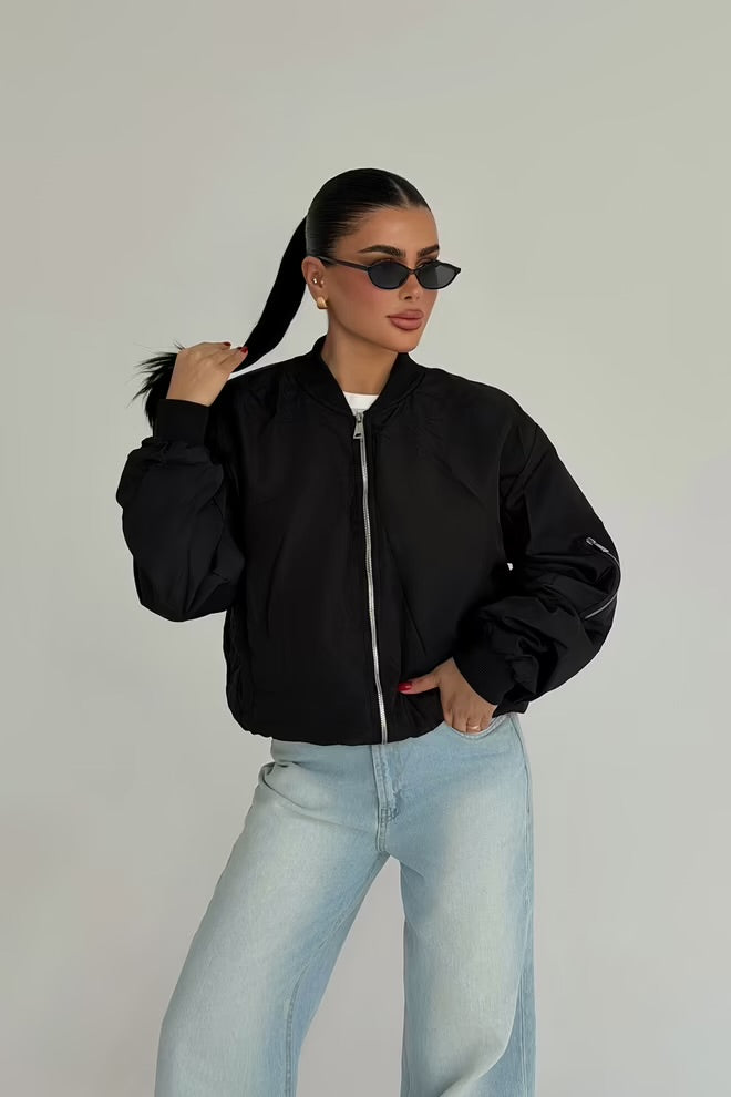 Bomber Jacket Oversized Casual Streetwear