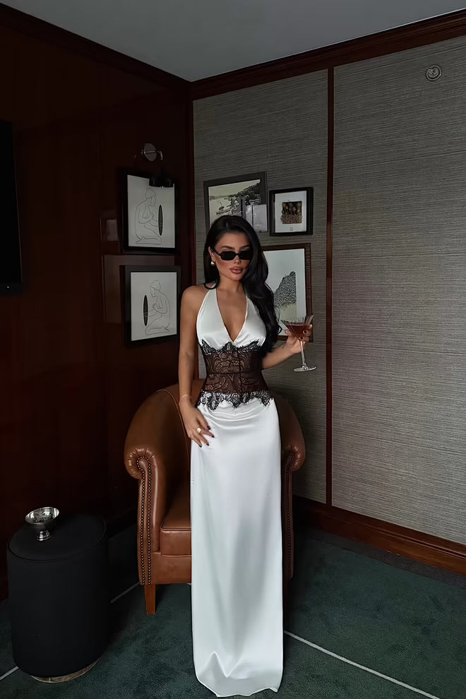 Elegant Glam Formal Slip Dress.