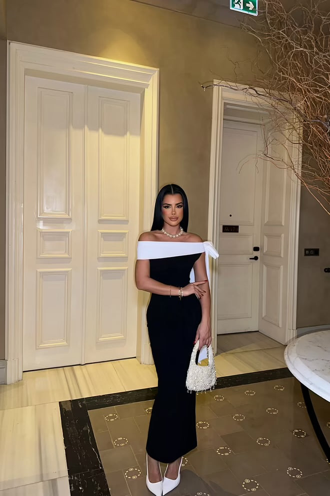 Brianna Two Color Dress