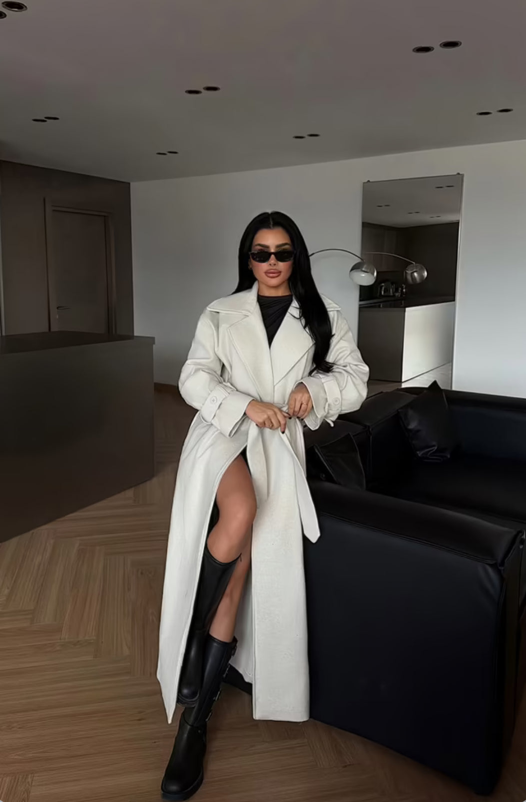 Elegant Formal Wrapover Coat