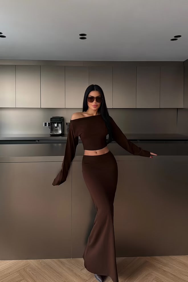 Slim Fit Mermaid Maxi Suit