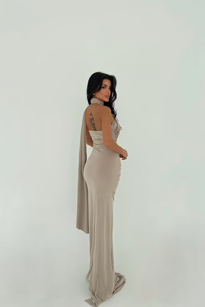 Bodycon Dress With One Shoulder Neck