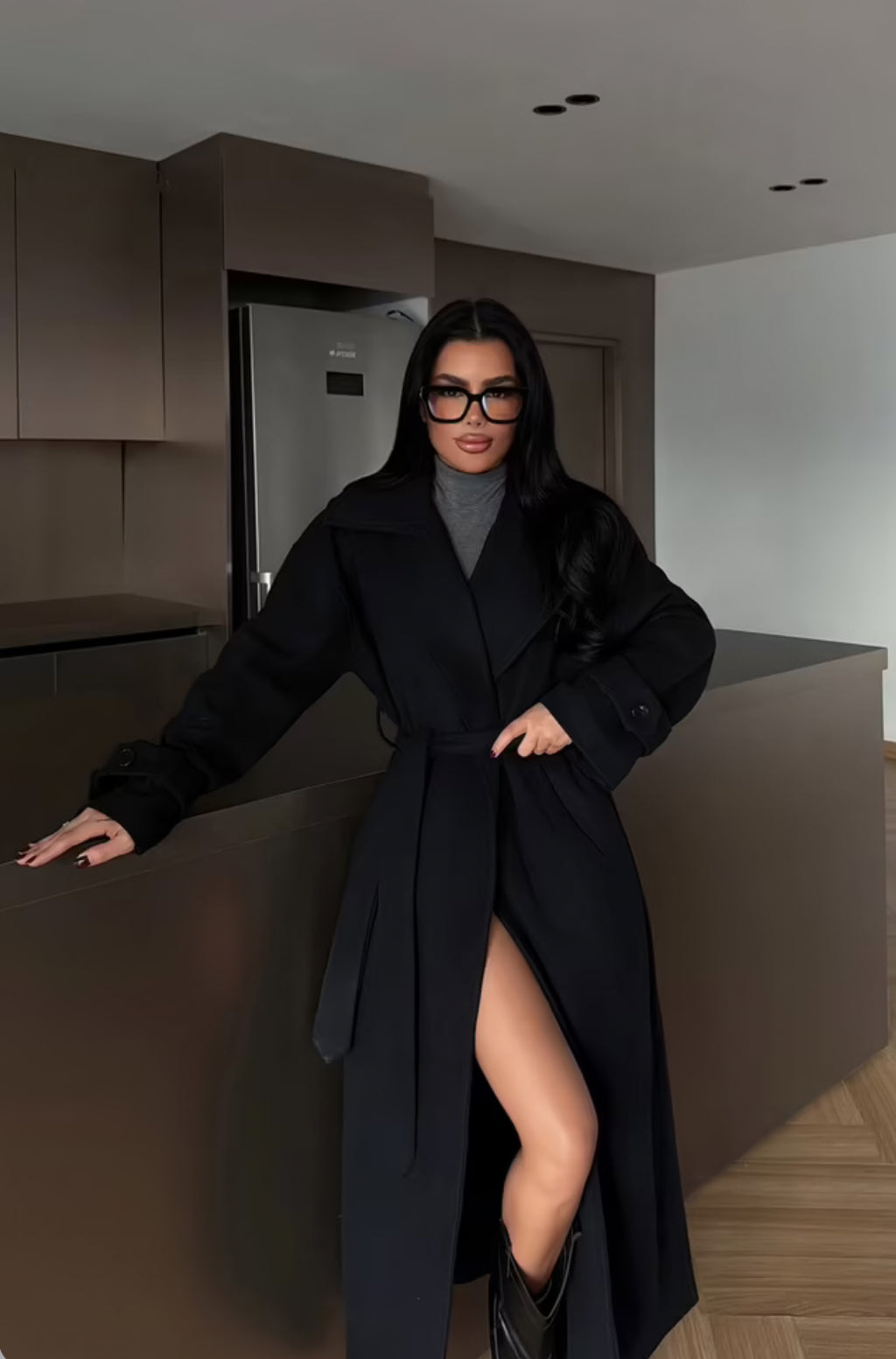 Elegant Formal Wrapover Coat