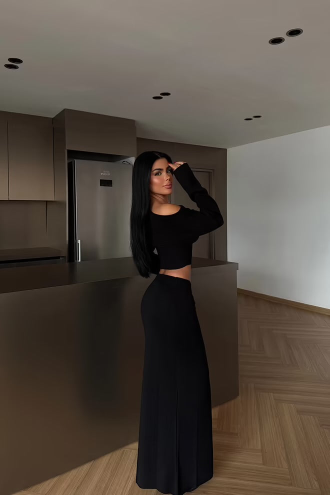 Slim Fit Mermaid Maxi Suit