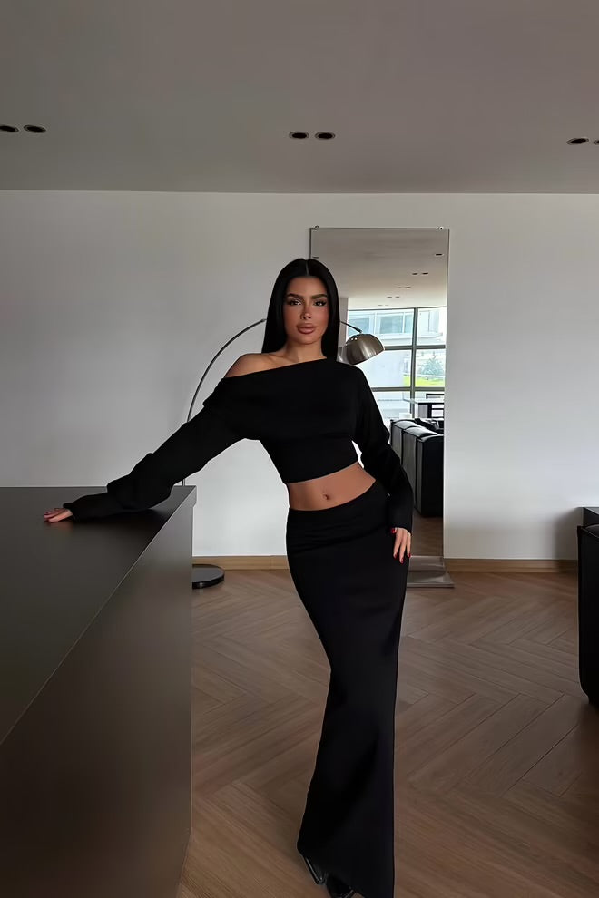 Slim Fit Mermaid Maxi Suit