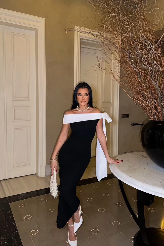 Brianna Two Color Dress