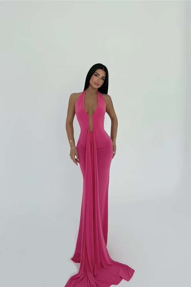 Back Detail Long Dress