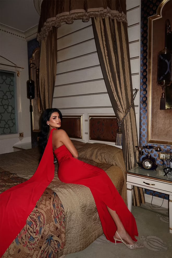 Bodycon Dress With One Shoulder Neck