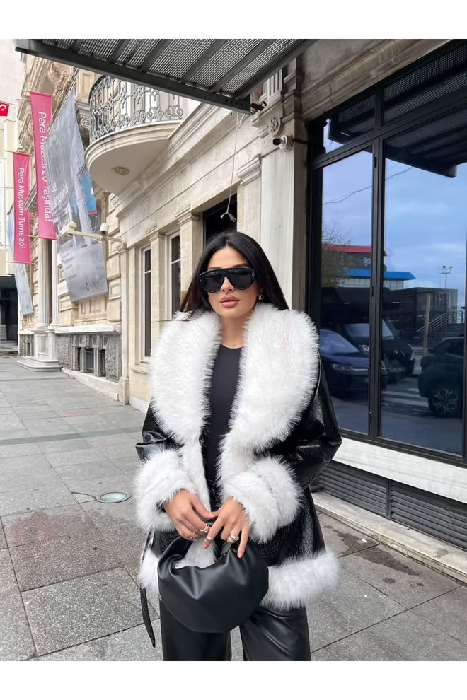 Elegant Wrapover Coat With Notched Collar