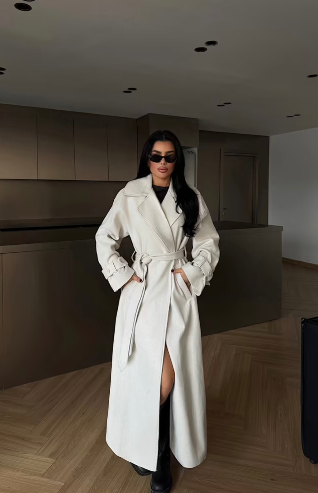 Elegant Formal Wrapover Coat