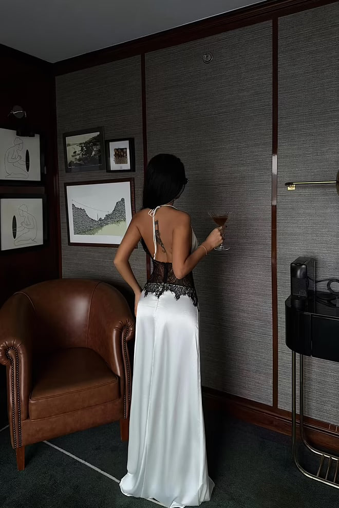 Elegant Glam Formal Slip Dress.