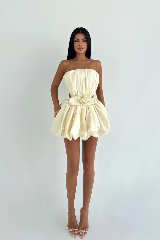 Strapless Bandeau Mini Dress