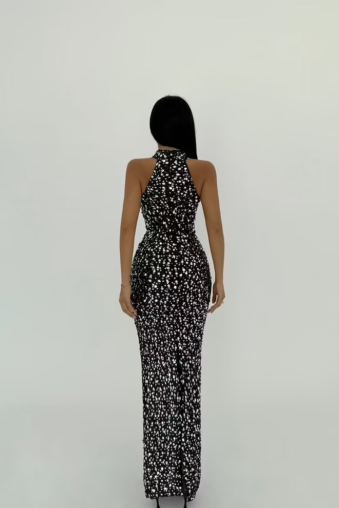 Elegant Glam Bodycon Dress With Sequins
