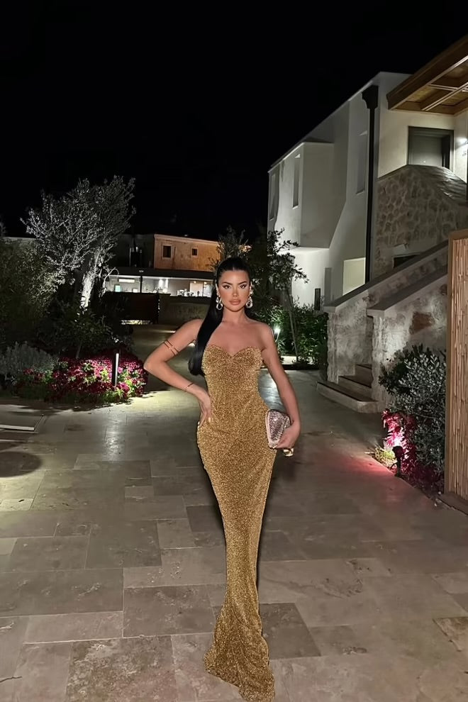 Fuchsia Strapless Sleeveless Bodycon Dress