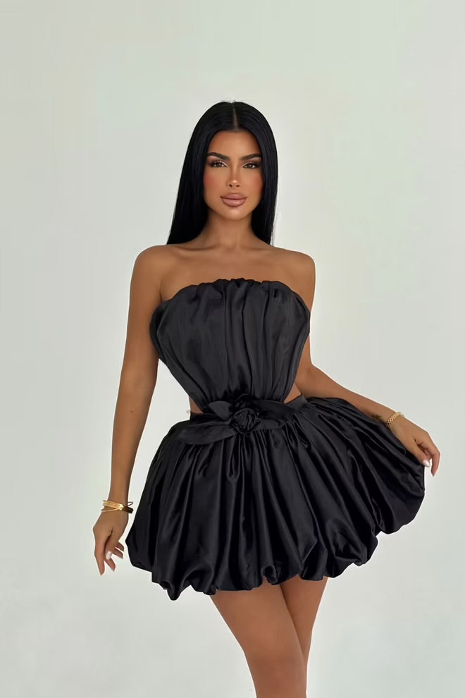 Strapless Bandeau Mini Dress