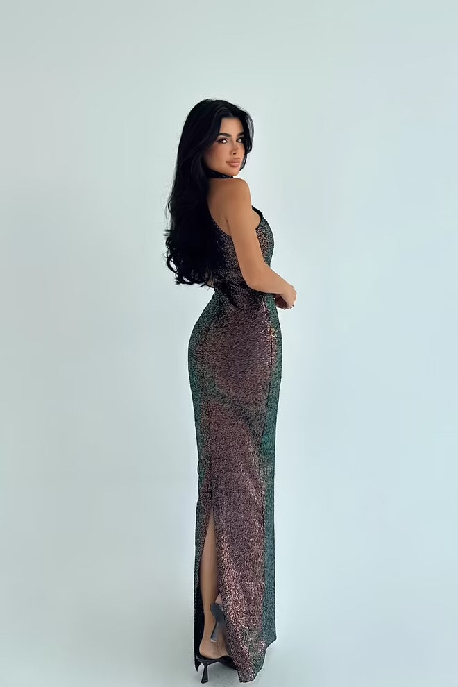 Elegant Glam Bodycon Dress With Sequins