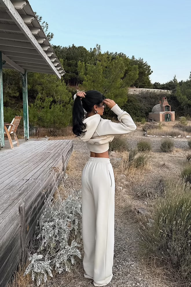 Sporty Oversized Hooded Jogger Set