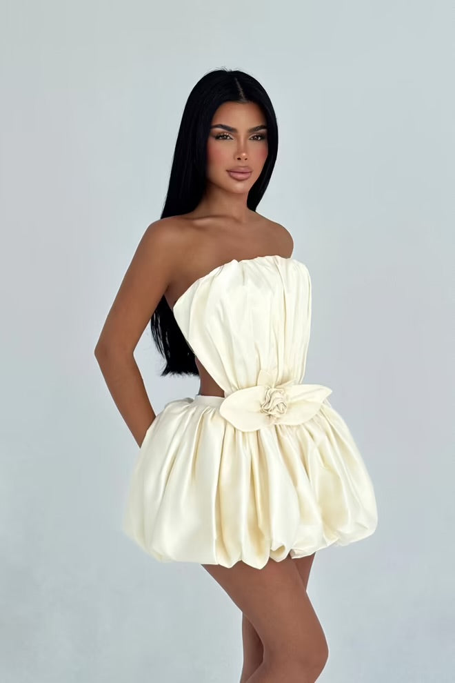 Strapless Bandeau Mini Dress