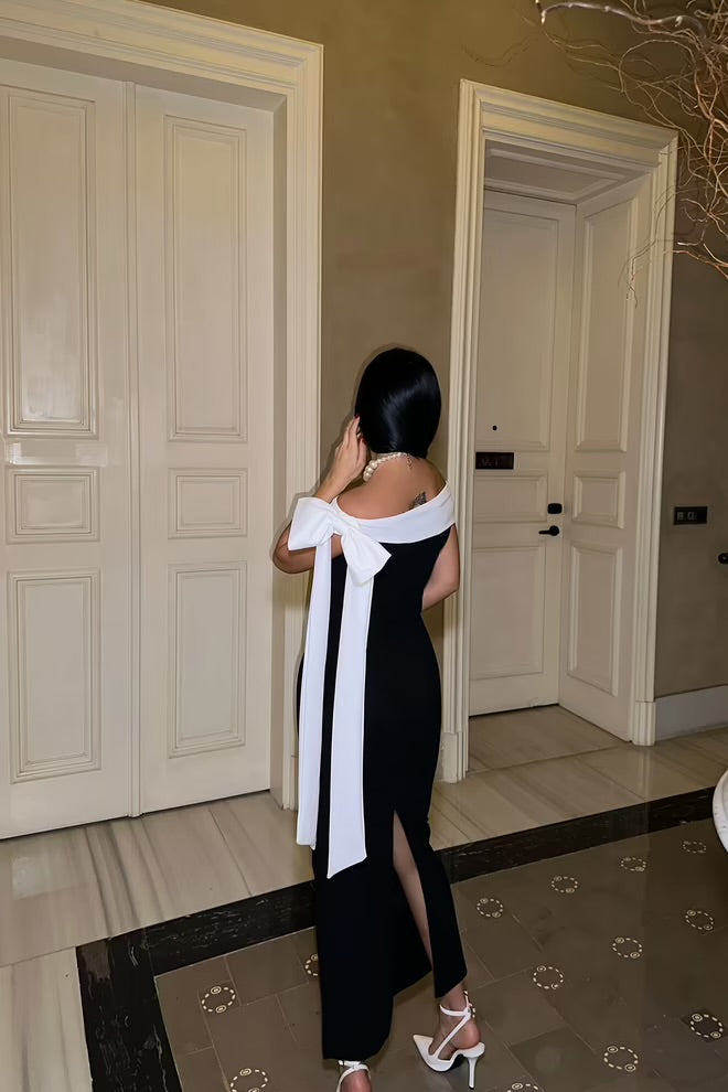 Brianna Two Color Dress