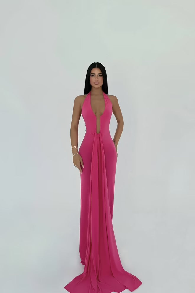Back Detail Long Dress