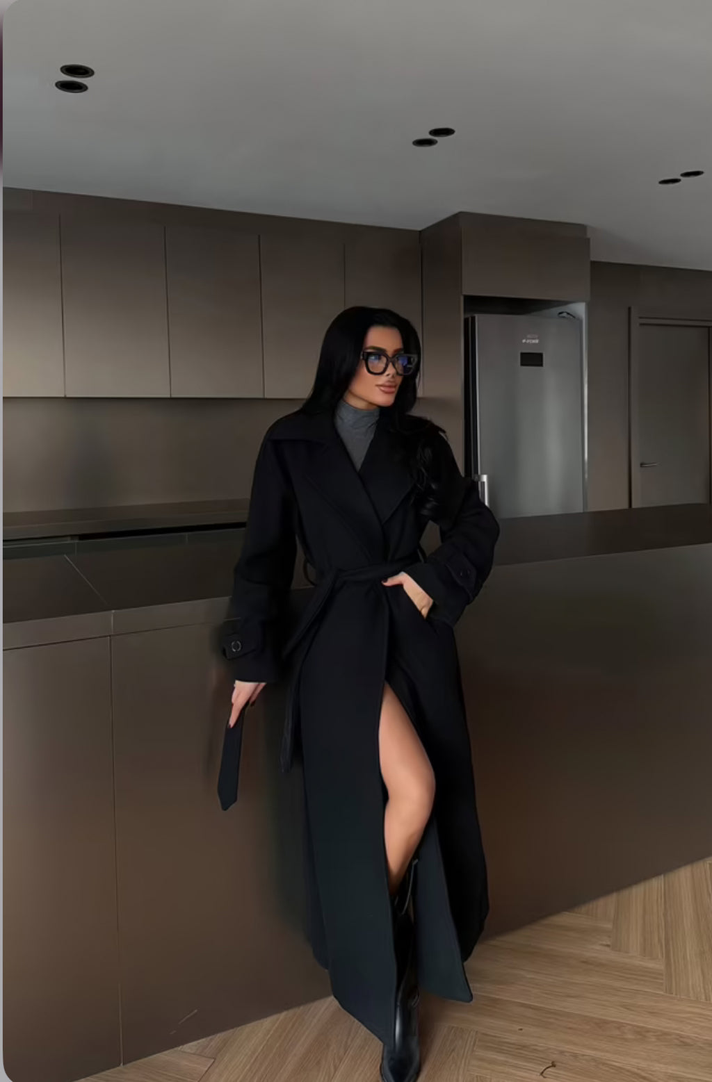 Elegant Formal Wrapover Coat