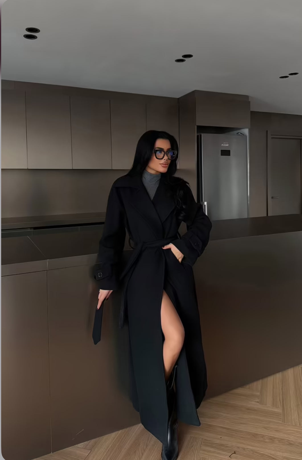 Elegant Formal Wrapover Coat