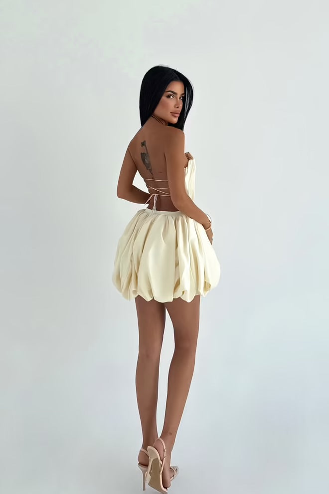 Strapless Bandeau Mini Dress