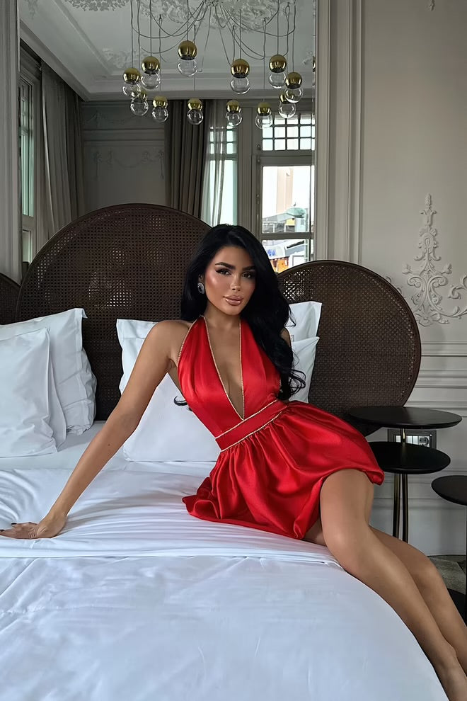 Elegant Glam Formal Slip Dress