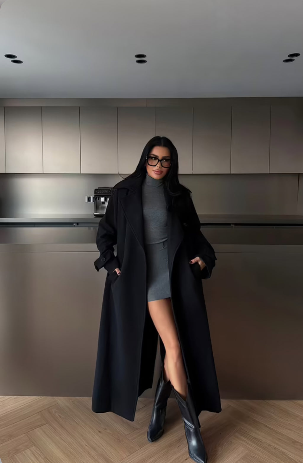 Elegant Formal Wrapover Coat