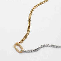 Radiant Elegance Two-Tone Necklace