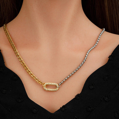 Radiant Elegance Two-Tone Necklace