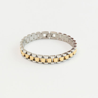 Stylish Gold-Plated Waterproof Watch Bracelet