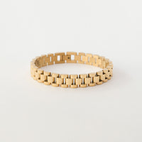 Stylish Gold-Plated Waterproof Watch Bracelet