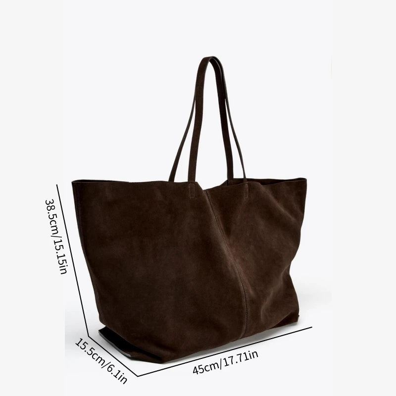 Elegant Suede Tote Bag