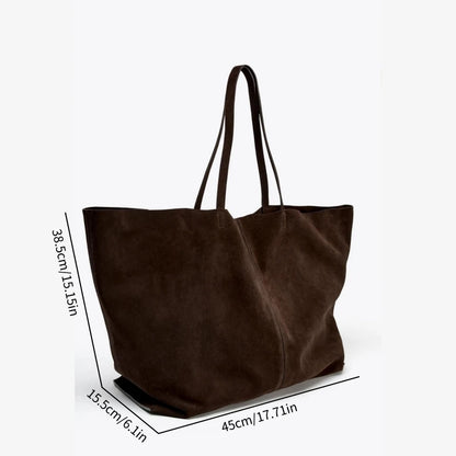 Elegant Suede Tote Bag